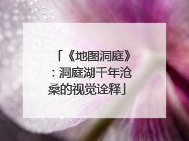 《地图洞庭》：洞庭湖千年沧桑的视觉诠释