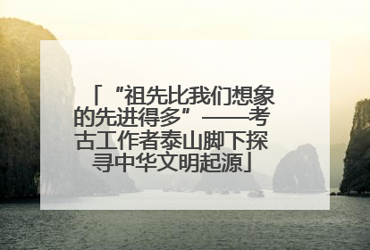 “祖先比我们想象的先进得多”——考古工作者泰山脚下探寻中华文明起源