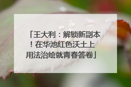 王大利：解锁新副本！在华池红色沃土上 用法治绘就青春答卷