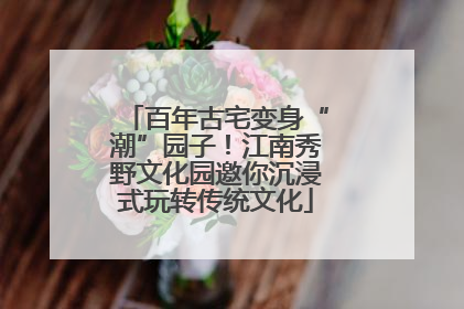 百年古宅变身“潮”园子！江南秀野文化园邀你沉浸式玩转传统文化