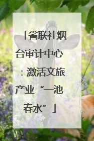 省联社烟台审计中心：激活文旅产业“一池春水”