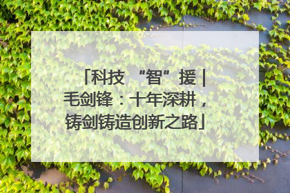 科技 “智”援｜毛剑锋：十年深耕，铸剑铸造创新之路