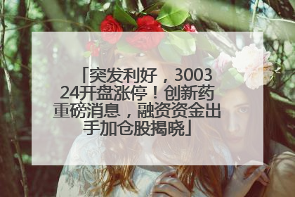 突发利好，300324开盘涨停！创新药重磅消息，融资资金出手加仓股揭晓