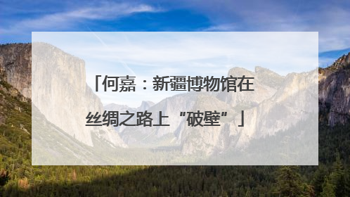 何嘉：新疆博物馆在丝绸之路上“破壁”