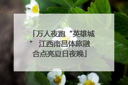 万人夜跑“英雄城” 江西南昌体旅融合点亮夏日夜晚