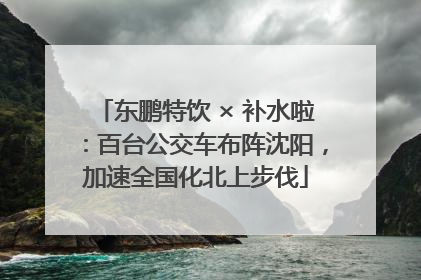 东鹏特饮 × 补水啦：百台公交车布阵沈阳，加速全国化北上步伐