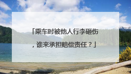 乘车时被他人行李砸伤，谁来承担赔偿责任？