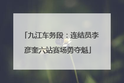 九江车务段：连结员李彦奎六站赛场勇夺魁