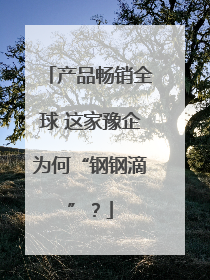 产品畅销全球 这家豫企为何“钢钢滴”？