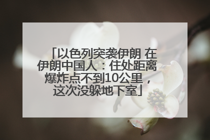 以色列突袭伊朗 在伊朗中国人：住处距离爆炸点不到10公里，这次没躲地下室