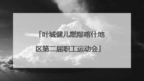 叶城健儿燃爆喀什地区第二届职工运动会