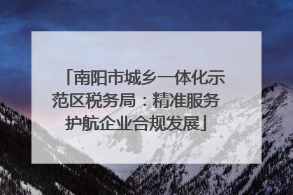 南阳市城乡一体化示范区税务局：精准服务护航企业合规发展