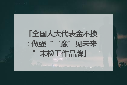 全国人大代表金不换：做强“‘豫’见未来”未检工作品牌