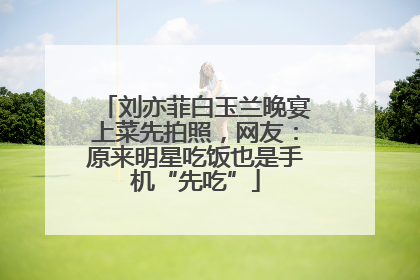 刘亦菲白玉兰晚宴上菜先拍照，网友：原来明星吃饭也是手机“先吃”