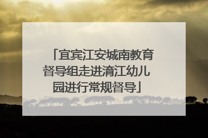 宜宾江安城南教育督导组走进淯江幼儿园进行常规督导