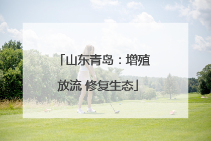 山东青岛：增殖放流 修复生态