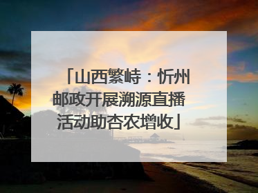 山西繁峙：忻州邮政开展溯源直播活动助杏农增收