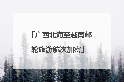 广西北海至越南邮轮旅游航次加密
