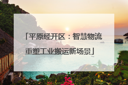 平原经开区：智慧物流重塑工业搬运新场景