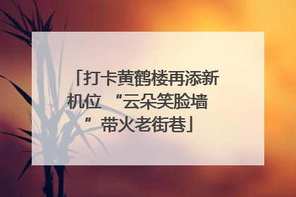 打卡黄鹤楼再添新机位 “云朵笑脸墙”带火老街巷