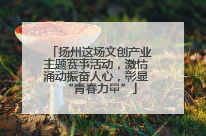 扬州这场文创产业主题赛事活动，激情涌动振奋人心，彰显“青春力量”