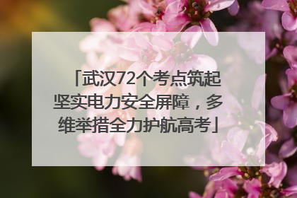 武汉72个考点筑起坚实电力安全屏障，多维举措全力护航高考