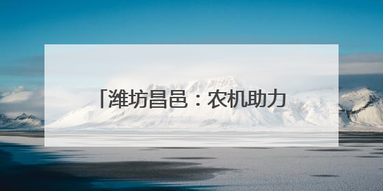 潍坊昌邑：农机助力“三夏”生产 金色麦田绘就丰收图景