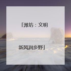 潍坊：文明新风润乡野
