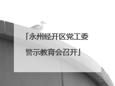 永州经开区党工委警示教育会召开