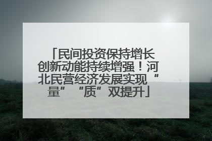 民间投资保持增长 创新动能持续增强！河北民营经济发展实现“量”“质”双提升