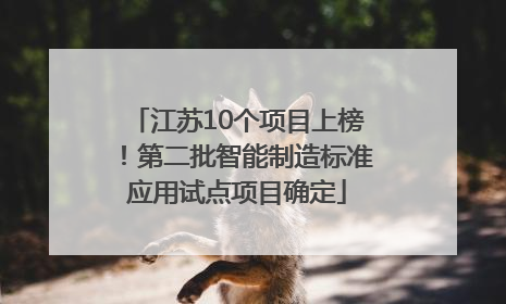 江苏10个项目上榜！第二批智能制造标准应用试点项目确定