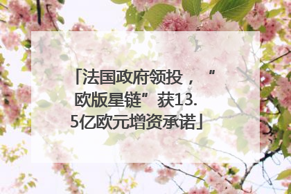 法国政府领投，“欧版星链”获13.5亿欧元增资承诺