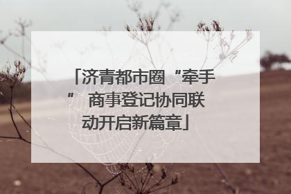 济青都市圈“牵手” 商事登记协同联动开启新篇章