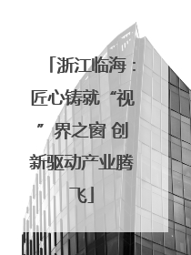 浙江临海：匠心铸就“视”界之窗 创新驱动产业腾飞