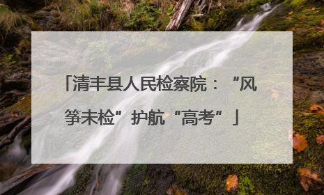 清丰县人民检察院：“风筝未检”护航“高考”