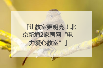 让教室更明亮！北京新增2家国网“电力爱心教室”