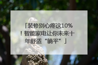 装修别心疼这10%！智能家电让你未来十年舒适“躺平”