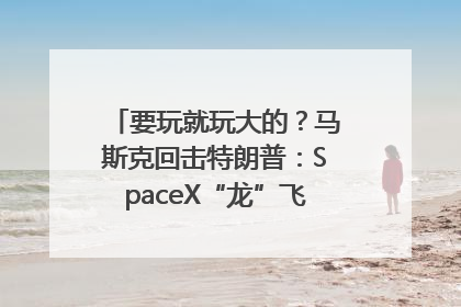 要玩就玩大的？马斯克回击特朗普：SpaceX“龙”飞船将立即退役！