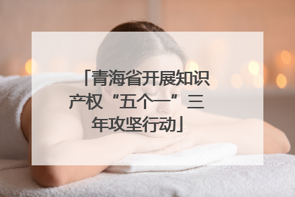 青海省开展知识产权“五个一”三年攻坚行动