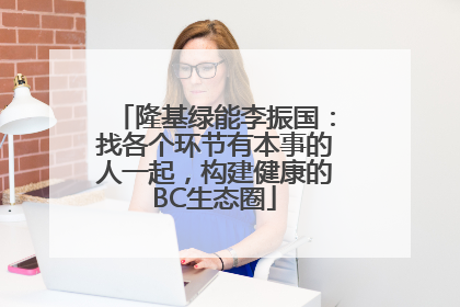 隆基绿能李振国：找各个环节有本事的人一起，构建健康的BC生态圈