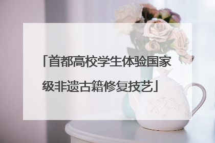 首都高校学生体验国家级非遗古籍修复技艺