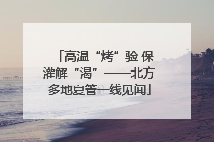 高温“烤”验 保灌解“渴”——北方多地夏管一线见闻