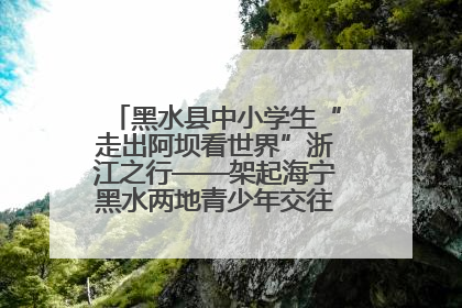 黑水县中小学生“走出阿坝看世界”浙江之行——架起海宁黑水两地青少年交往交流交融新桥梁