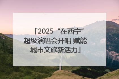 2025“在西宁”超级演唱会开唱 赋能城市文旅新活力
