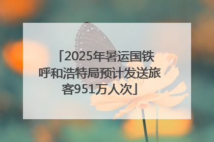 2025年暑运国铁呼和浩特局预计发送旅客951万人次