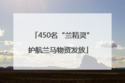 450名“兰精灵”护航兰马物资发放